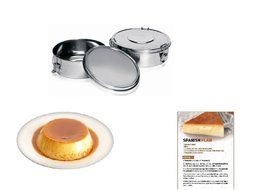 Flanera Flan Maker 1.4 quart Stainless Steel Recipes Included N3