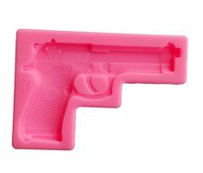Yunko Gun Pistol 3D Soft Silicone Cake Decorating Fondant Sugar Craft Molds Candy Chocolate Mold