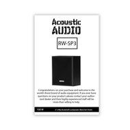 Acoustic Audio RW-SP3 Bookshelf Speakers (Black) N2