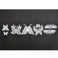 Sher FOUR-C Silicone Embossing Mat Butterfly Lace Mold,Baking Pad Lace Mat Decorating Tools Color Pink N5