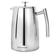 Bl&uuml;mwares 50 Ounce (1500ml) French Press Coffee Maker | Stainless Steel 18/10 SFP- 50DSC | Stainless Steel Screen... N5