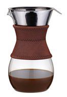 Osaka Pour-Over Drip Brewer, 6 Cup (27 oz) Glass Carafe with Permanent Stainless Steel Filter &quot;Itsukushima&quot; N3