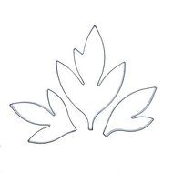 Peony Leaves Cutter Set of 3 by CelCakes