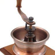 Dr.Luck Manual Coffee Bean Hand Grinder Spice Herbs Vintage Style Wooden Retro Burr Mill,Strong And Durable Hand... N4