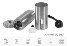 Awkli Manual Coffee Grinder Portable Adjustable Stainless Steel Hand Crank Burr Mill for Coffee Bean, Spices,Pepper... N3