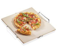 Kuchenprofi 15 by 14-Inch Pizza Stone with Stainless Steel Rack
