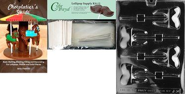 Cybrtrayd J034 Tooth Lolly Chocolate Candy Mold with Exclusive Cybrtrayd Copyrighted Chocolate Molding Instructions N2