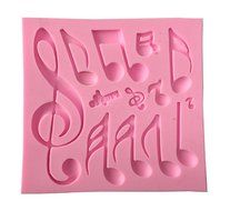 Candy Making Molds,Smozer&reg; Silicone Decorating Candy Mold Cake Molds Musical Note Red N2