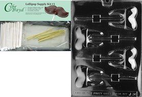 Cybrtrayd J034 Tooth Lolly Chocolate Candy Mold with Exclusive Cybrtrayd Copyrighted Chocolate Molding Instructions N3