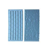 Y&amp;XL&amp;H 2pcs Bakeware Stone Walls Tree Bark Design Fondant Caked Decoration Tools for Cake DIY N3