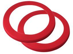 PKC 61250 10-Inch Red Silicone Pie Shield 2-Pack N2