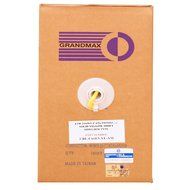 Grandmax CAT6 550MHz Shielded Solid Bulk Cable, 1000ft, STP Pull Box, CMR Rated, 100% Pure Copper, Multiple Colors... N64