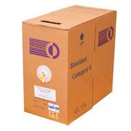 Grandmax CAT6 550MHz Shielded Solid Bulk Cable, 1000ft, STP Pull Box, CMR Rated, 100% Pure Copper, Multiple Colors... N65