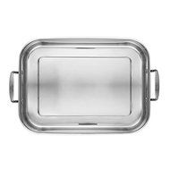 Tri-Ply Clad Stainless Steel 17-inch by 12-1/2-inch Large Rectangular Roaster with Nonstick Rack N5