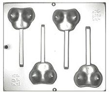 Set of Female Breasts / BOOBS Lollipop Chocolate Candy Mold 754 N2