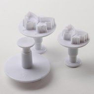 Y&amp;XL&amp;H Butterfly Pattern Cake and Cookies Cutter Mold with Plunger (3 Pieces) N3
