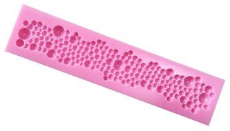 BleuMoo 3D Round Pearls Bubbles Silicone Fondant Mould Cake Decor Baking Mold N3