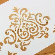 Flower Cake Decorating Tools Stencil Carved 3-Piece Classic Fondant Imprint Mat Set, Clear
