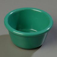Carlisle S28509 Melamine Smooth Ramekin, 4 oz Capacity, 1.43" Height, Green (Case of 48) N4