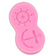 Julyshop Anchor Ship Wheel Fondant Mould Cake Decor Chocolate Biscuit Baking Mold N3