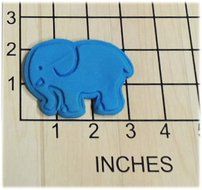 Kids Elephant Fondant Cookie Cutter and Stamp #1365 N2