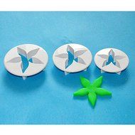 Sher FOUR-C Big Calyx Cake Decorating Plunger Cutters, Fondant Sugarcraft Cutter,Fondant Tools Set