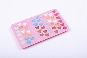 Ninewell 55-Cavity Love Heart Silicone Cake Soap Decoration Mold N6