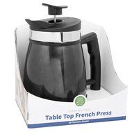 French Press Tabletop Coffee and Tea Maker Stainless Steel - 48 oz - Brushed Steel N6