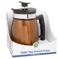 French Press Tabletop Coffee and Tea Maker Stainless Steel - 48 oz - Brushed Steel N8