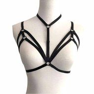 Underwear, PHOTNO Alluring Women Harness Bra Elastic Cage Bra Strappy Hollow Out Bra Bustier N9