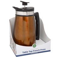 French Press Tabletop Coffee and Tea Maker Stainless Steel - 48 oz - Brushed Steel N11