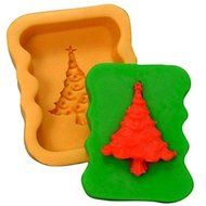 Y&amp;XL&amp;H Christmas Tree Fondant Cake Chocolate Silicone Mold Cake Decoration Tools,L8.3W6.8H3cm
