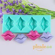 Sher Lips Shaped Fondant Cake Chocolate Silicone Molds,Decoration Tools Bakeware N5