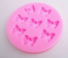 Yunko W0770 8 Mini Bows Silicone Mould Fondant Sugar Bow Craft Molds DIY Cake Decorating N4