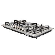 METAWELL 34" Stainless Steel 5 Burner Built-in Stoves NG Gas Hob Cooktops Cooker N7