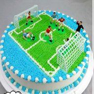 smile Cake Football Decoration Set Cake Decoration Birthday Topper for Kids N2