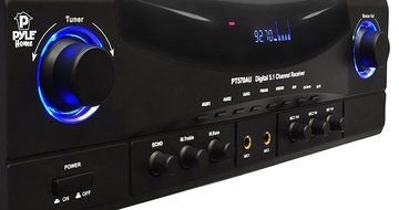 Pyle PT570AU 5.1-Channel Amplifier Receiver 350 Watts AM/FM Radio N4