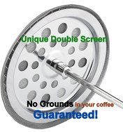 SterlingPro 6 Cup French Coffee Press, Unique Double Screens N4
