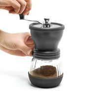 Amfocus Manual Coffee Grinder with Ceramic Burr, Hand-crank Grinding Mill N20