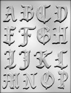 CK Products 2-Inch Alphabet A through P Chocolate Mold