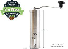 Silva Manual Coffee Grinder Set with Coffee Scoop, Brush and Extra Part - Hand Coffee Grinder l Manual Burr Grinder... N9