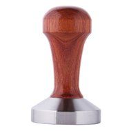 Jimei 49mm Flat Base Stainless Steel Coffee Tamper Tool With Wood Handle N2
