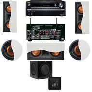 Klipsch R-5502-W II In-Wall Speaker 5.1 SW-310 Onkyo TX-NR838 7.2