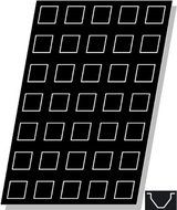 Flexipan Pyramid 1.69 Oz, 50mm x 50mm x 35mm Deep (2" x 2" x 1-3/8" Deep), 35 Cavities