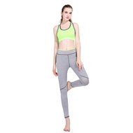 PHOTNO Women Yoga Gym High Waist Running Pants Sports Fitness Elastic Leggings N4