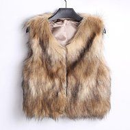 Waistcoat,Morecome Women's Warm Faux Fur Sleeveless Vest Coat V-Collar Waistcoat N2