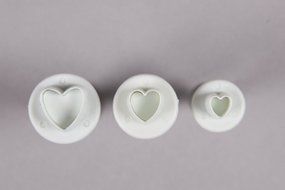 Outop Fondant Cake Cutter Mold Decorating Plunger Sugarcraft Snowflake Cutter Tools Set Pack of 3pcs N11