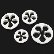 Outop Fondant Cake Cutter Mold Decorating Plunger Sugarcraft Snowflake Cutter Tools Set Pack of 3pcs N13