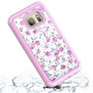 Galaxy S7 Case, HLCT Rugged Shock Proof Dual-Layer Case for Samsung Galaxy S7 (2016) (Owl Blue) N21