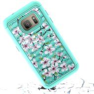Galaxy S7 Case, HLCT Rugged Shock Proof Dual-Layer Case for Samsung Galaxy S7 (2016) (Owl Blue) N22